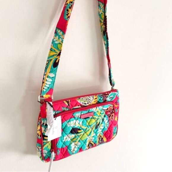 Vera Bradley Little Hipster Rumba Crossbody Quilted Floral NWT - Picture 1 of 7